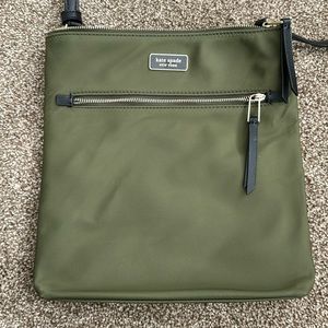 Kate Spade Green Nylon Crossbody!